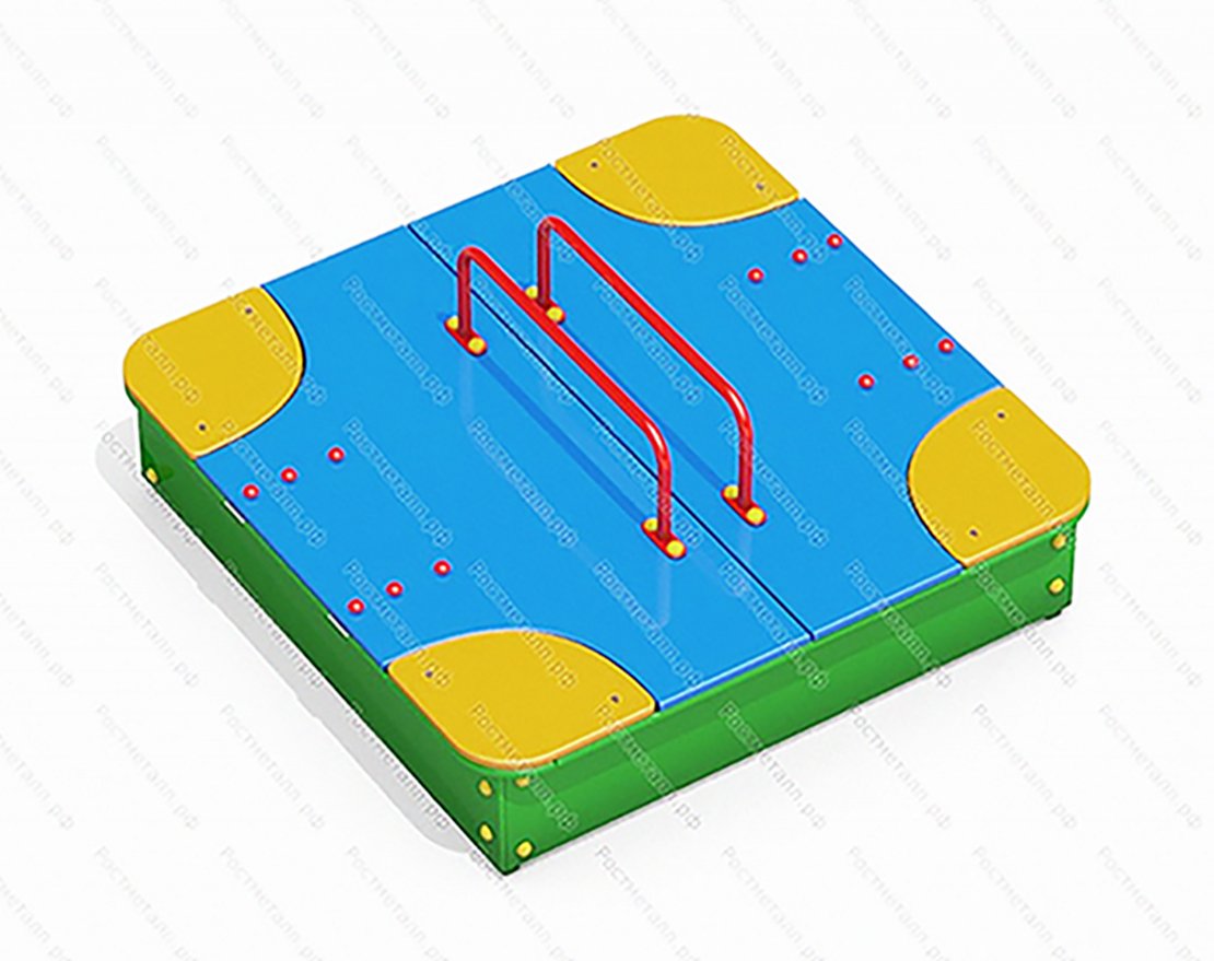 Песочница с крышкой и уголками 10523 (1,5 м)